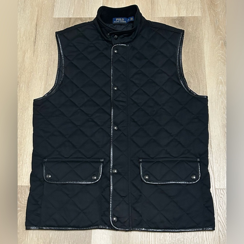 Ralph Lauren Black Quilted Men's Vest